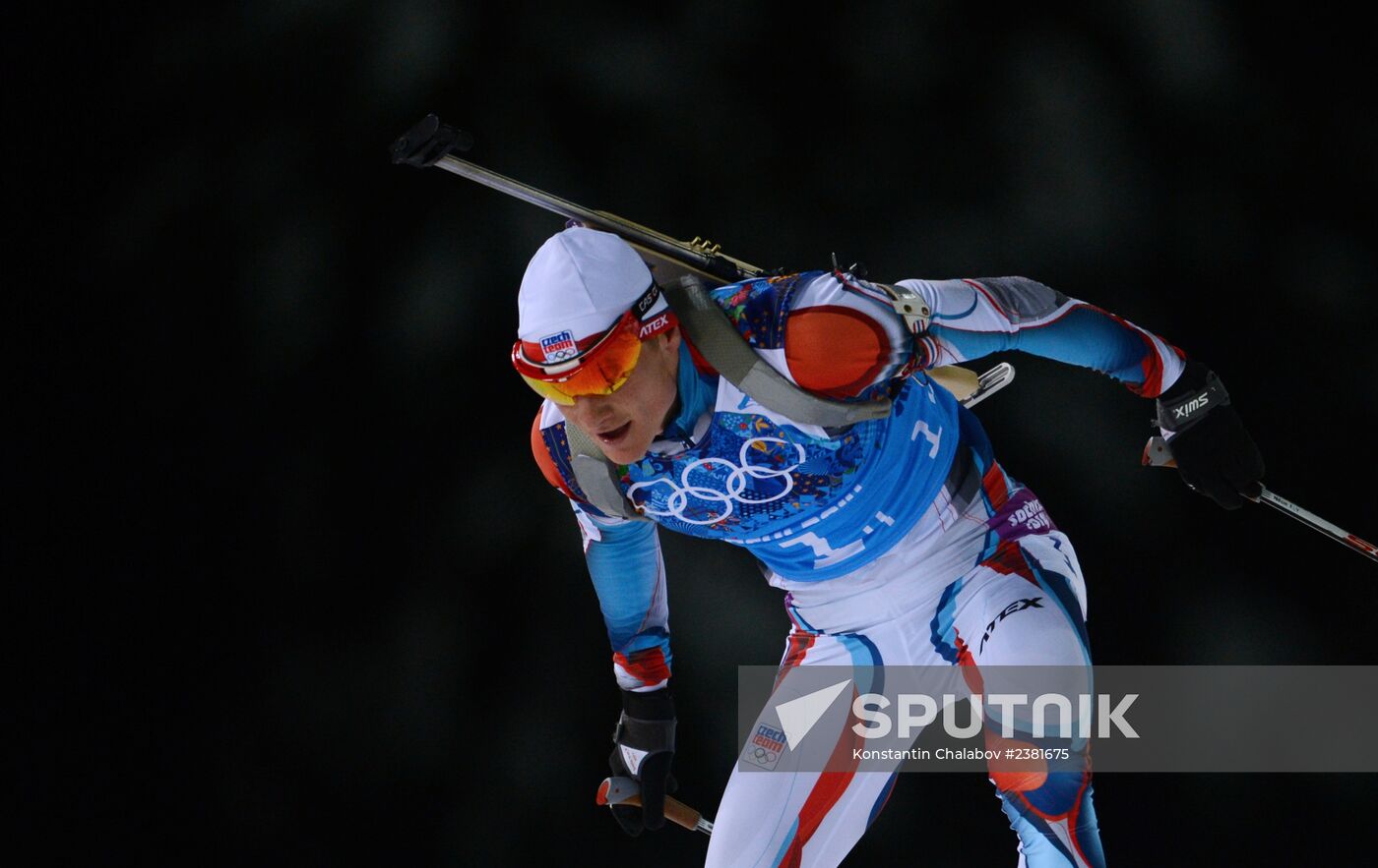 2014 Winter Olympics. Biathlon. Mixed relay