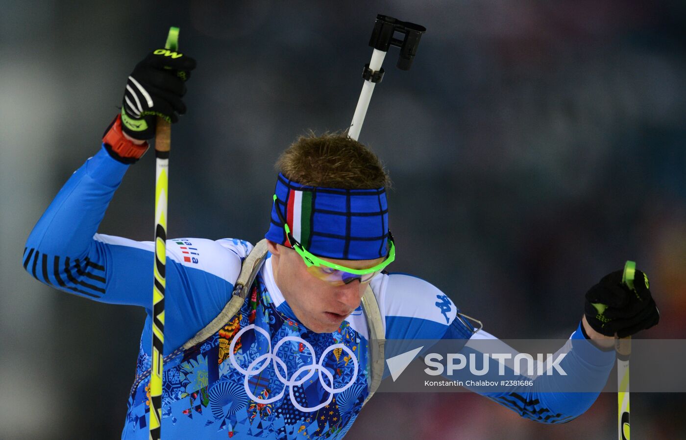 2014 Winter Olympics. Biathlon. Mixed relay