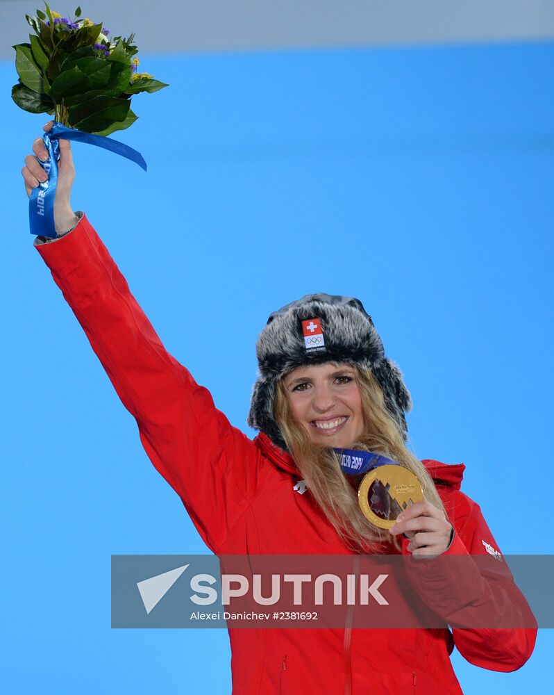 2014 Winter Olympics. Medal ceremony. Day Twelve