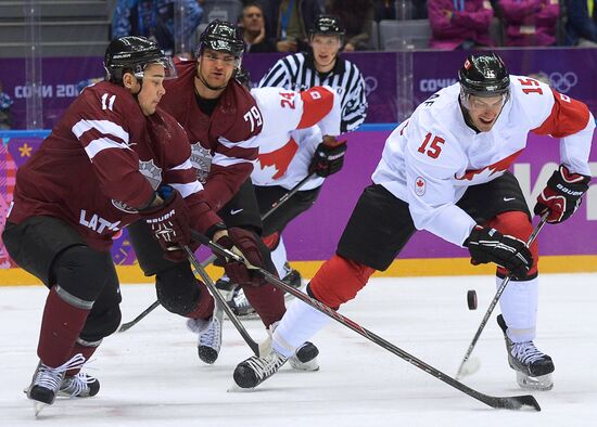 2014 Winter Olympics. Ice hockey. Men. Canada vs. Latvia