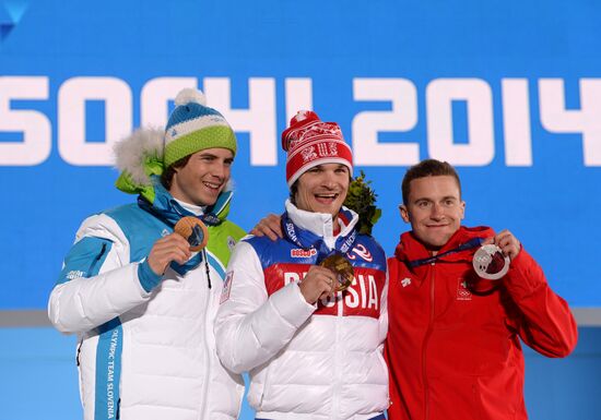 2014 Winter Olympics. Medal ceremony. Day Twelve