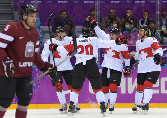2014 Winter Olympics. Ice hockey. Men. Canada vs. Latvia