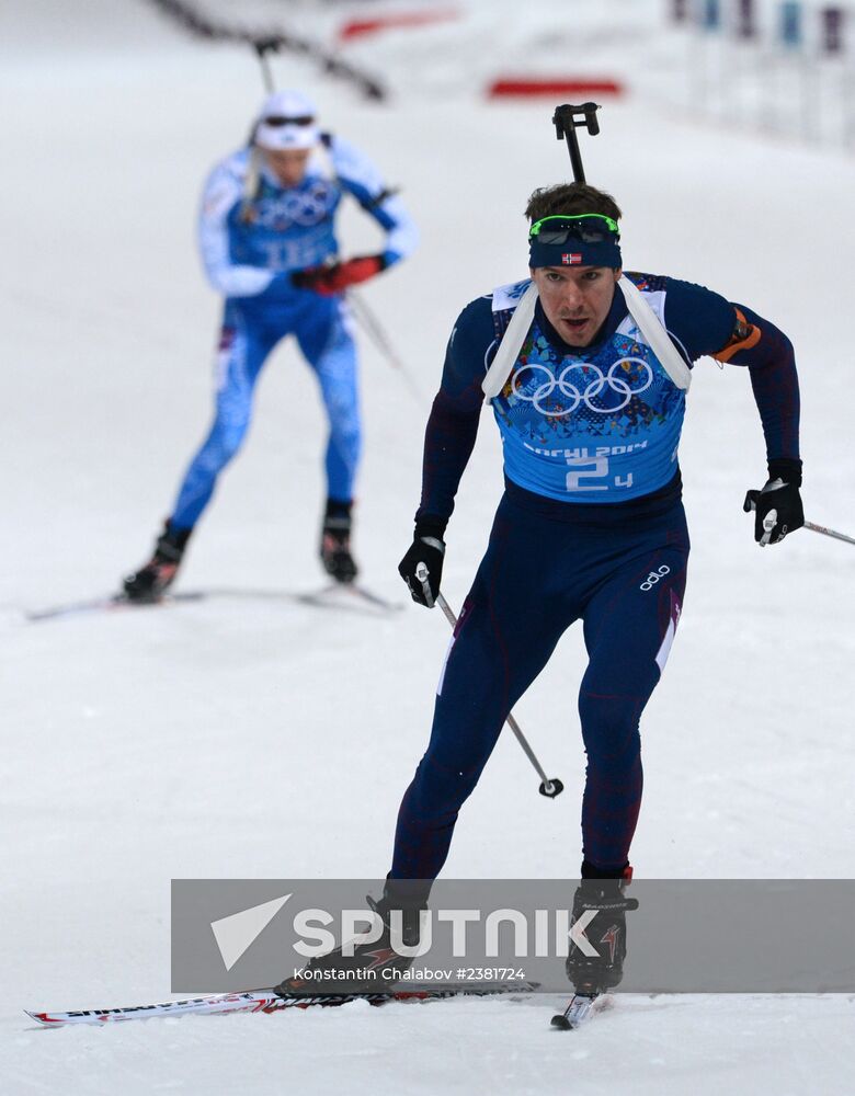 2014 Winter Olympics. Biathlon. Mixed relay