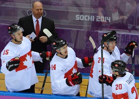2014 Winter Olympics. Ice hockey. Men. Canada vs. Latvia