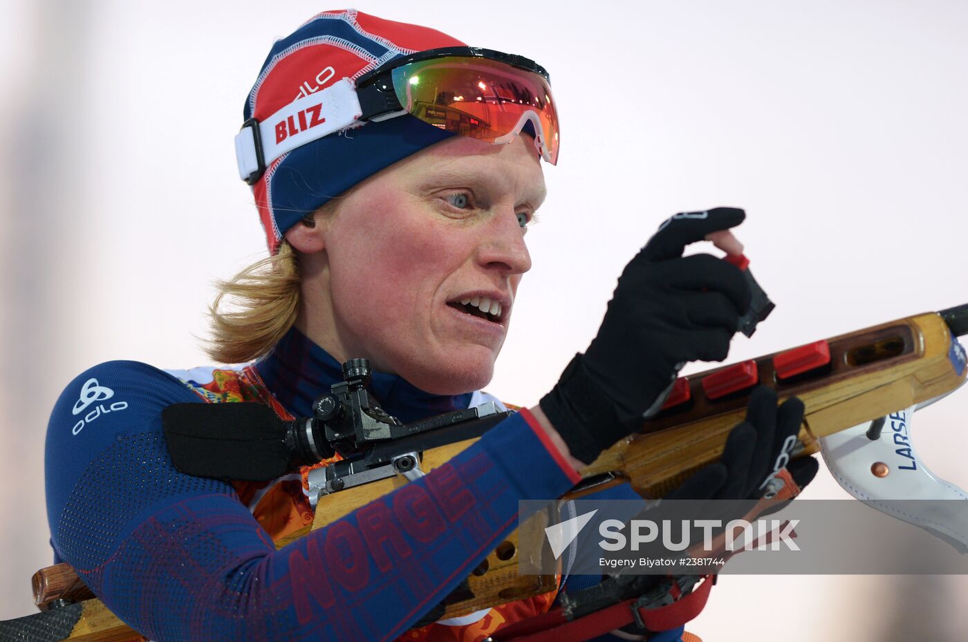2014 Winter Olympics. Biathlon. Mixed relay