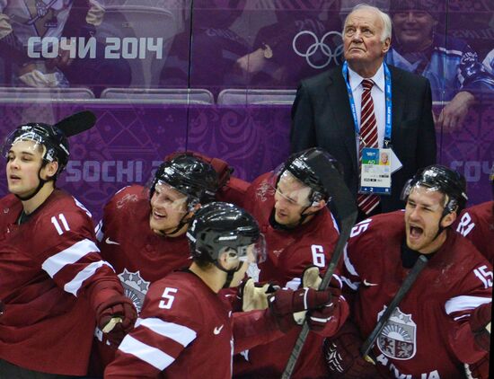 2014 Winter Olympics. Ice hockey. Men. Canada vs. Latvia