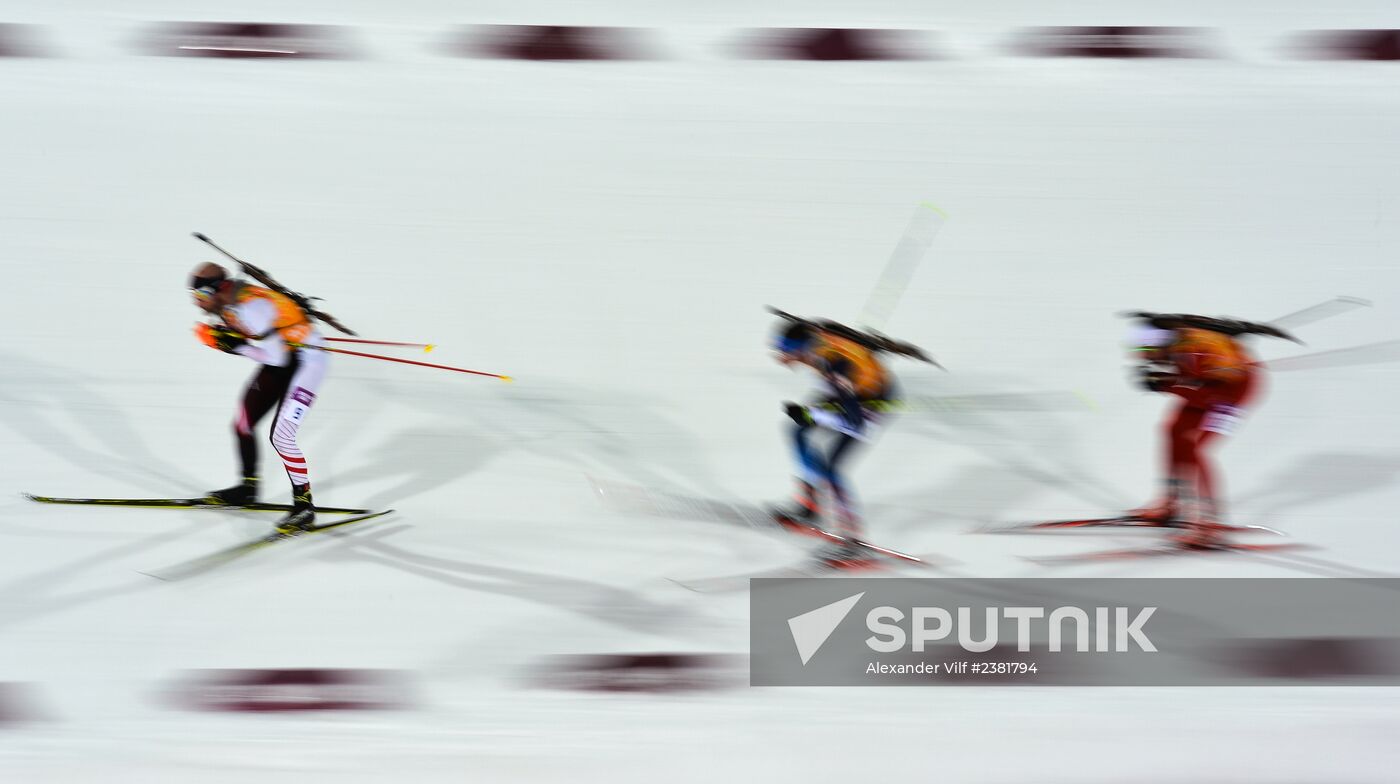 2014 Winter Olympics. Biathlon. Mixed relay