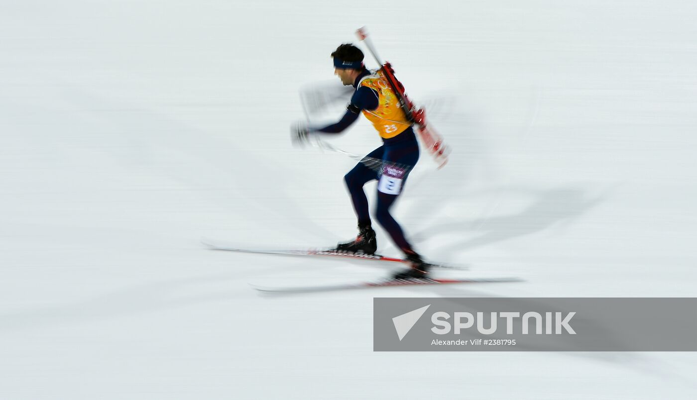 2014 Winter Olympics. Biathlon. Mixed relay