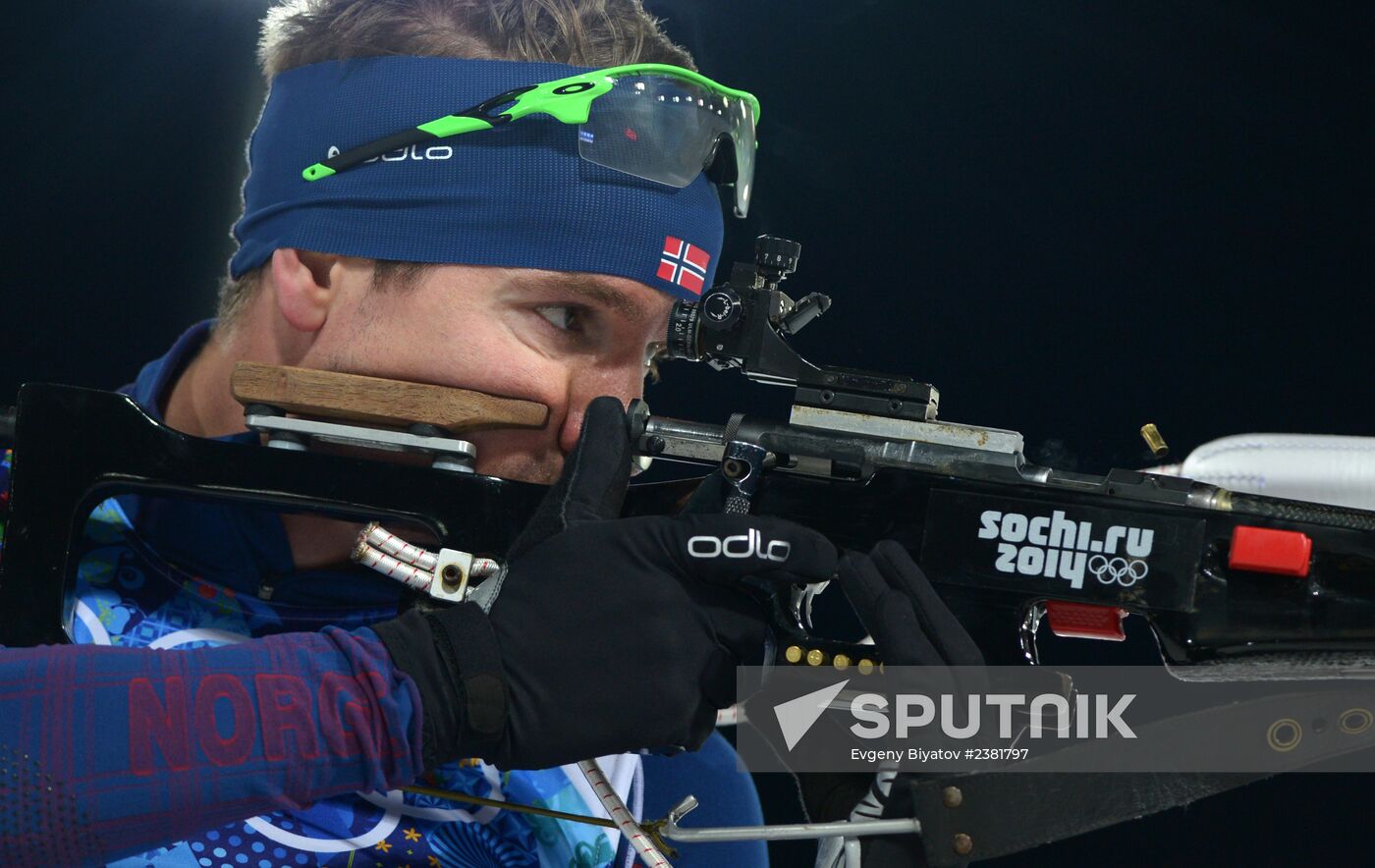 2014 Winter Olympics. Biathlon. Mixed relay
