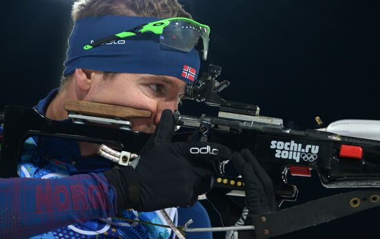 2014 Winter Olympics. Biathlon. Mixed relay