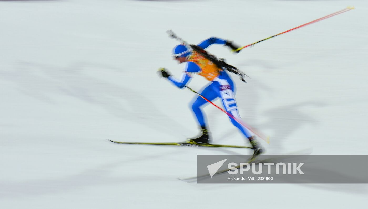 2014 Winter Olympics. Biathlon. Mixed relay