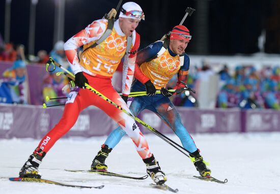 2014 Winter Olympics. Biathlon. Mixed relay