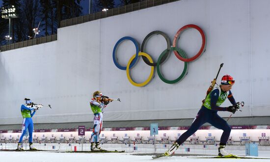 2014 Winter Olympics. Biathlon. Mixed relay