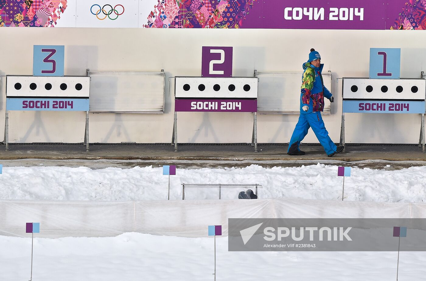 2014 Winter Olympics. Biathlon. Mixed relay