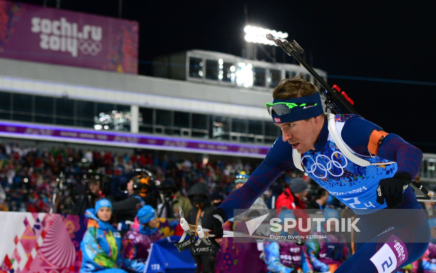 2014 Winter Olympics. Biathlon. Mixed relay