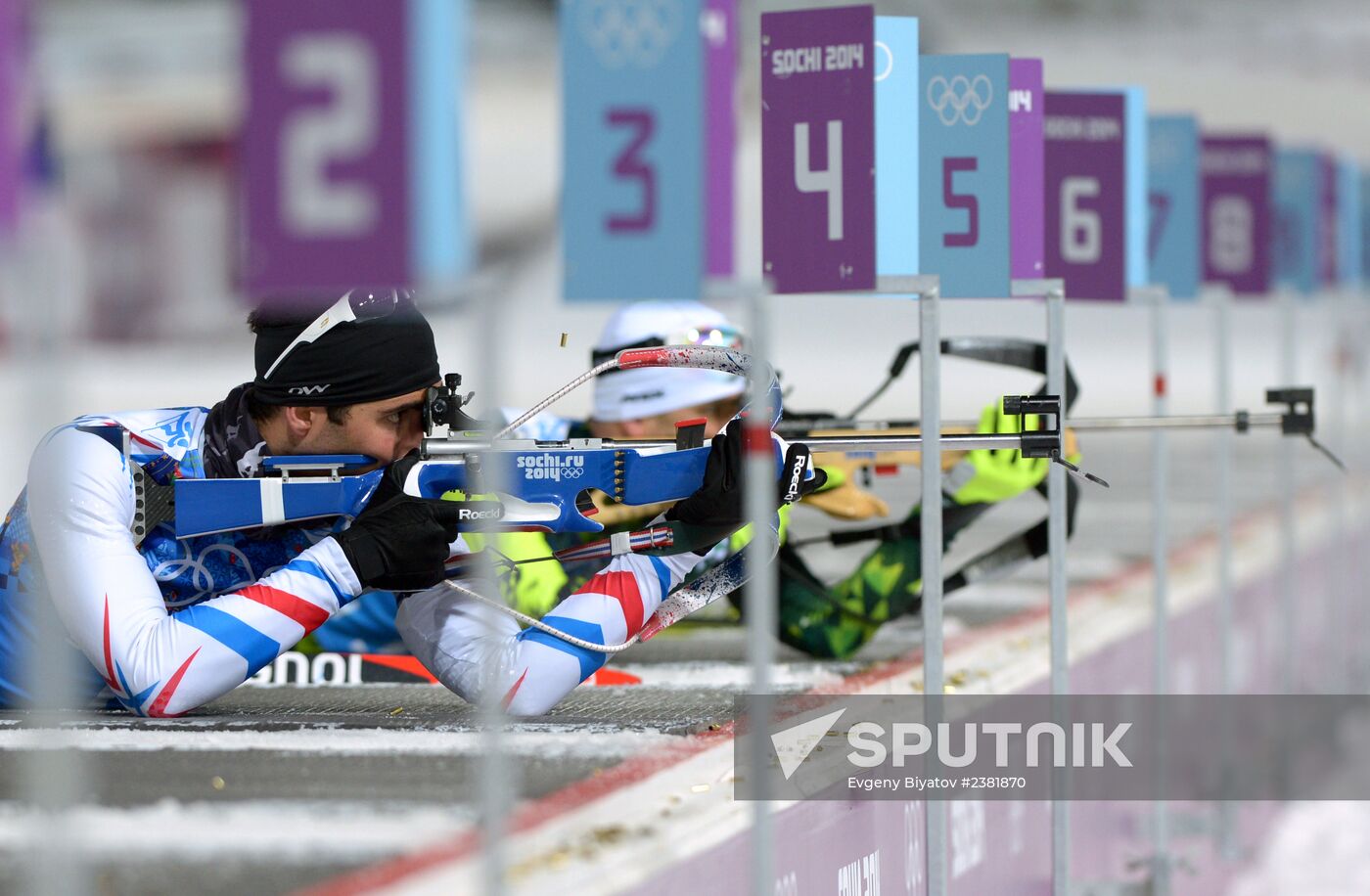 2014 Winter Olympics. Biathlon. Mixed relay