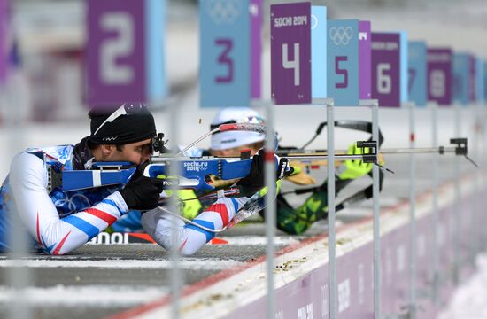 2014 Winter Olympics. Biathlon. Mixed relay