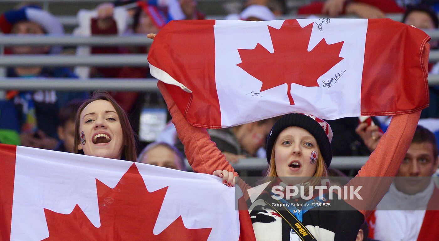 2014 Winter Olympics. Ice hockey. Men. Canada vs. Latvia