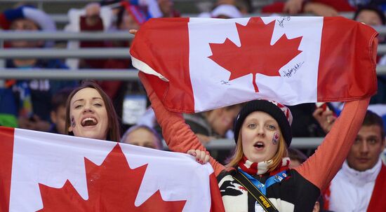 2014 Winter Olympics. Ice hockey. Men. Canada vs. Latvia