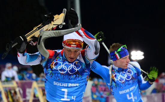 2014 Winter Olympics. Biathlon. Mixed relay