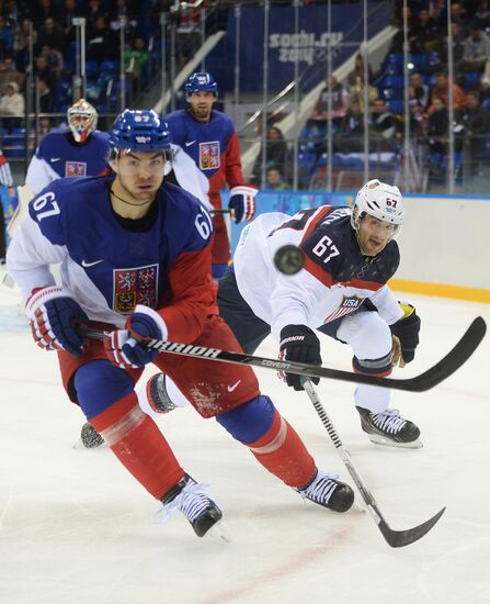 2014 Winter Olympics. Ice hockey. Men. United States vs. Czech Republic