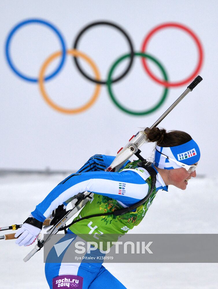 2014 Winter Olympics. Biathlon. Mixed relay