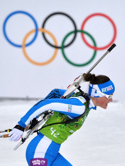 2014 Winter Olympics. Biathlon. Mixed relay