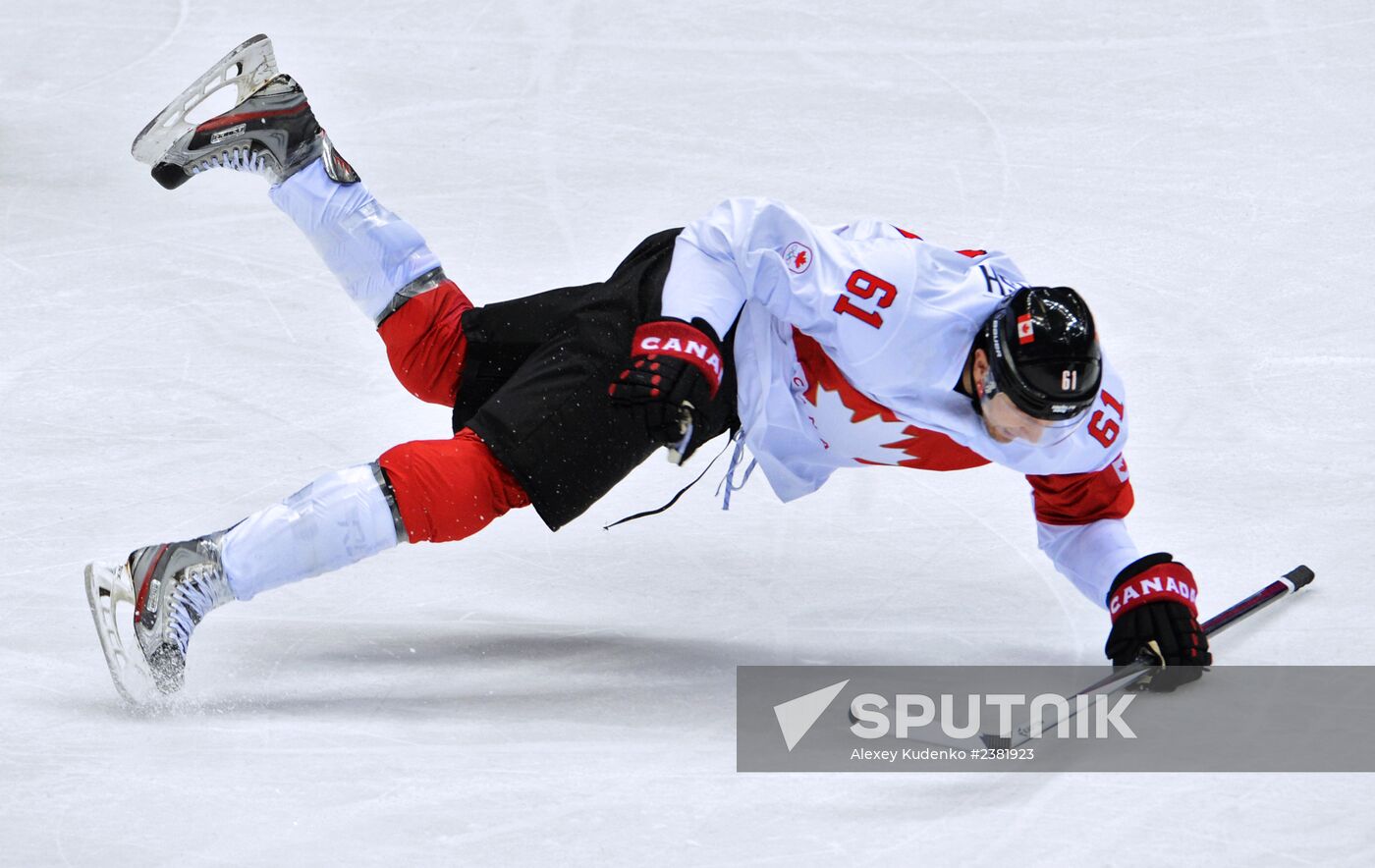 2014 Winter Olympics. Ice hockey. Men. Canada vs. Latvia