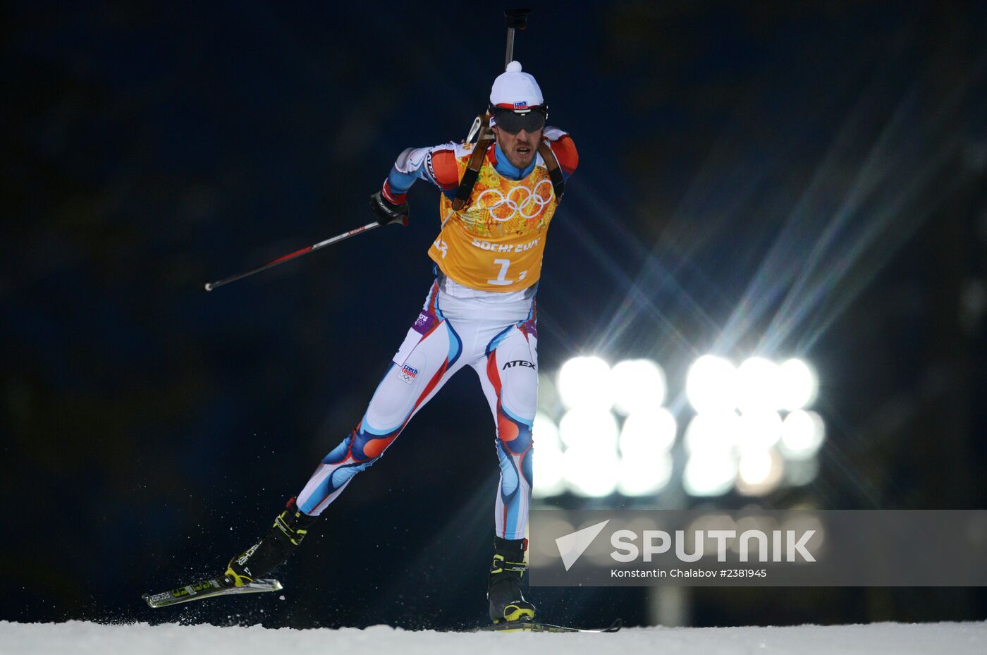 2014 Winter Olympics. Biathlon. Mixed relay