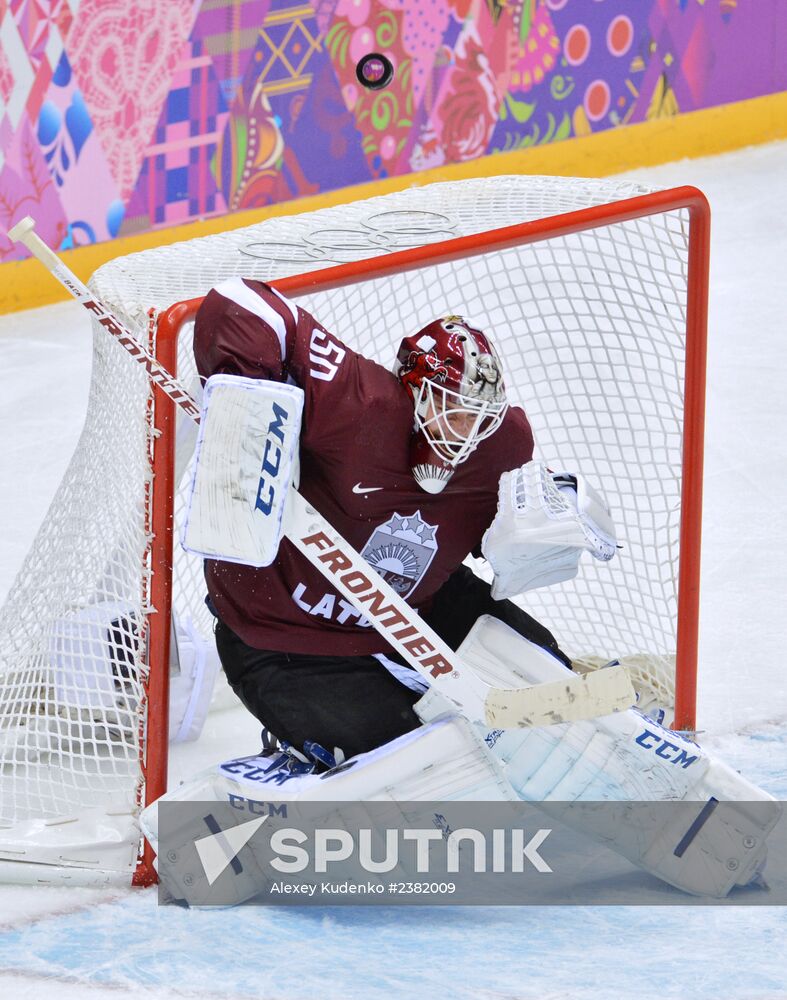 2014 Winter Olympics. Ice hockey. Men. Canada vs. Latvia