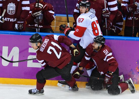 2014 Winter Olympics. Ice hockey. Men. Canada vs. Latvia
