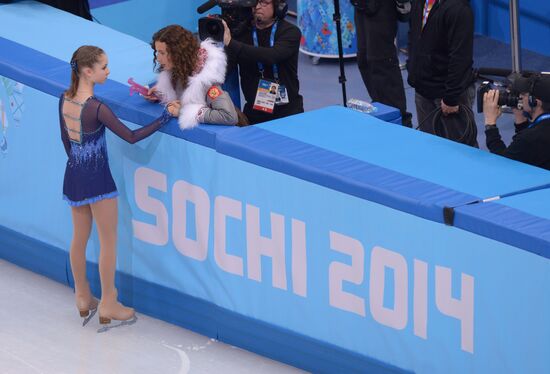2014 Winter Olympics. Figure skating. Women’s singles. Short program