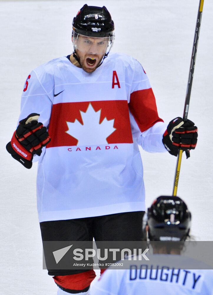 2014 Winter Olympics. Ice hockey. Men. Canada vs. Latvia