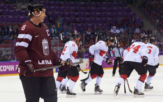 2014 Winter Olympics. Ice hockey. Men. Canada vs. Latvia