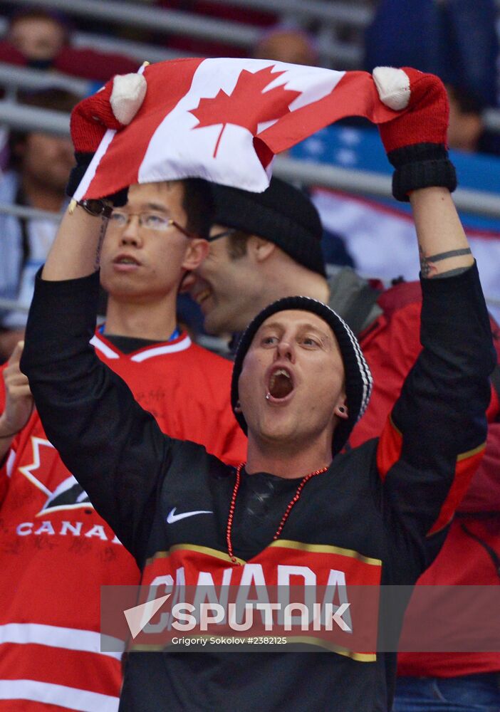 2014 Winter Olympics. Ice hockey. Men. Canada vs. Latvia