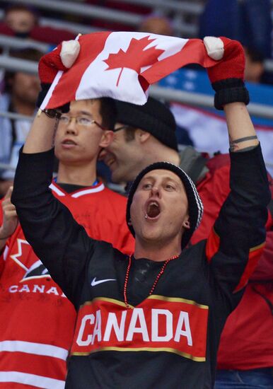 2014 Winter Olympics. Ice hockey. Men. Canada vs. Latvia