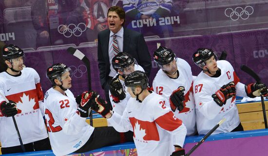 2014 Winter Olympics. Ice hockey. Men. Canada vs. Latvia
