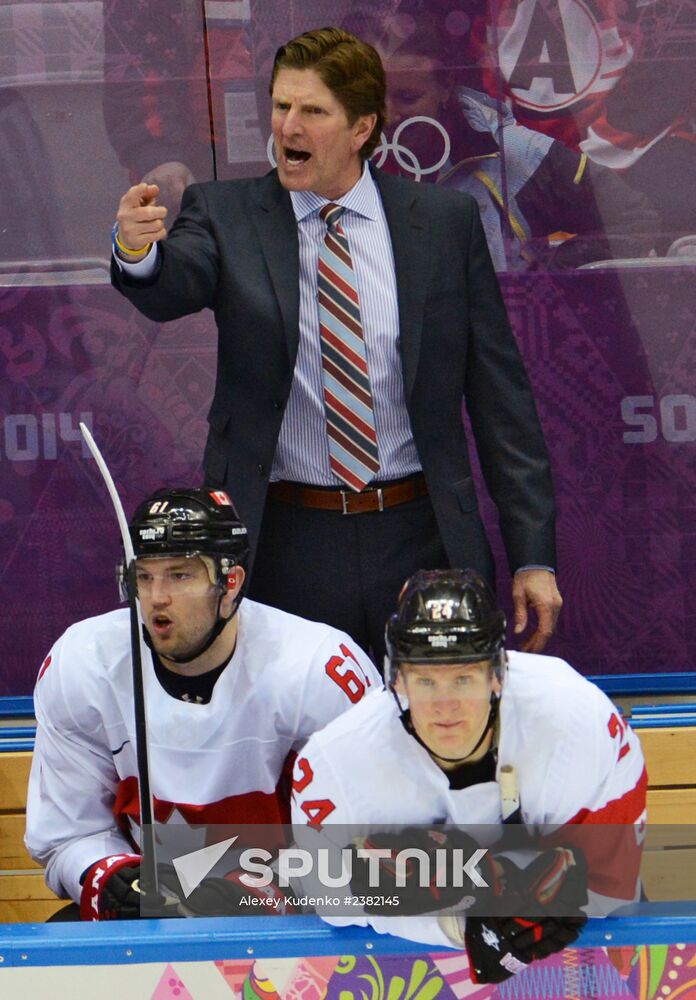 2014 Winter Olympics. Ice hockey. Men. Canada vs. Latvia