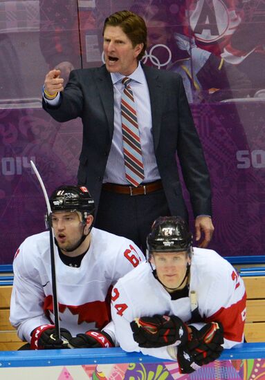 2014 Winter Olympics. Ice hockey. Men. Canada vs. Latvia