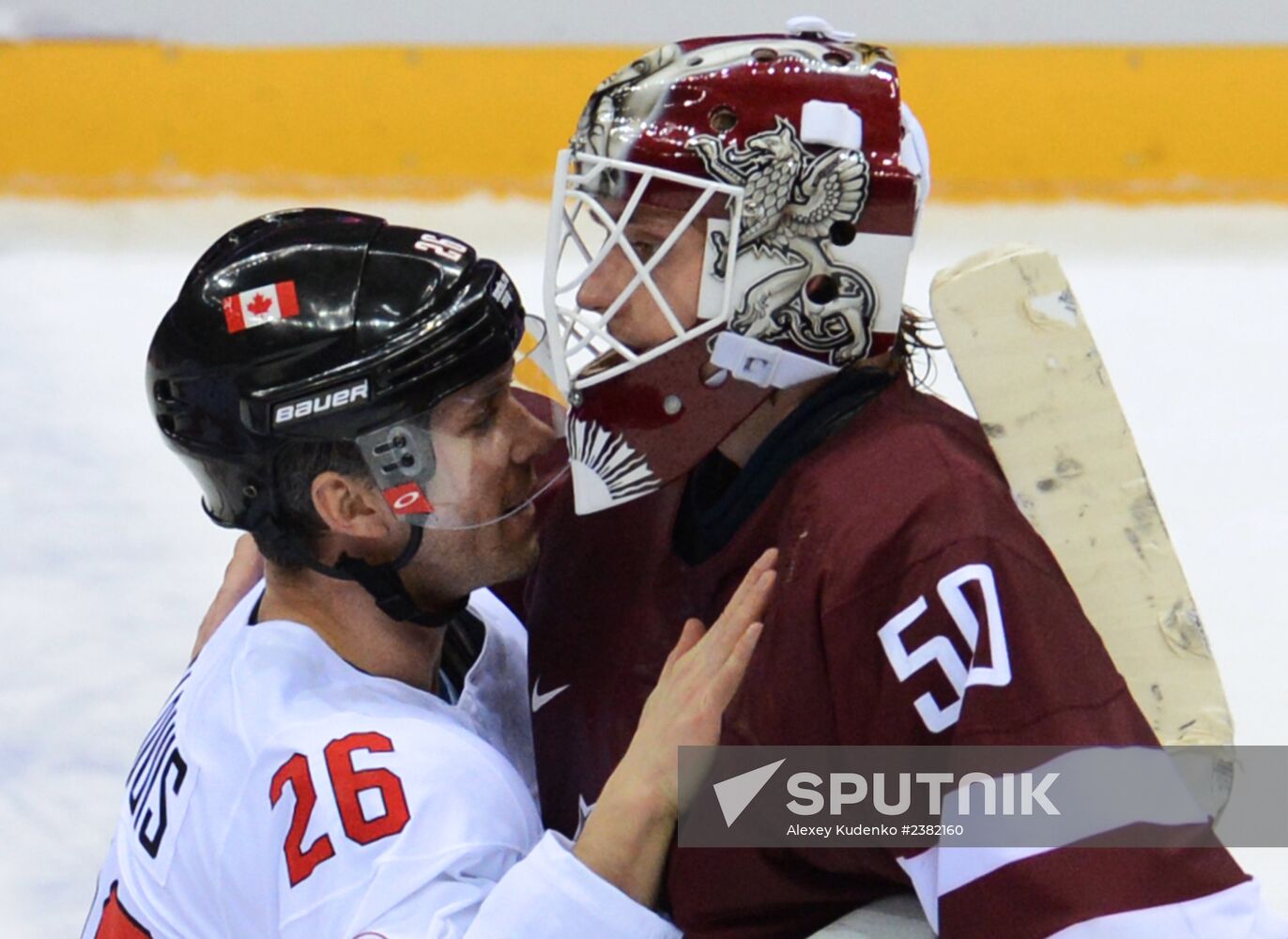 2014 Winter Olympics. Ice hockey. Men. Canada vs. Latvia
