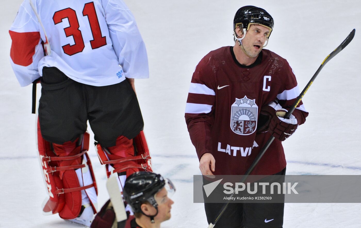 2014 Winter Olympics. Ice hockey. Men. Canada vs. Latvia