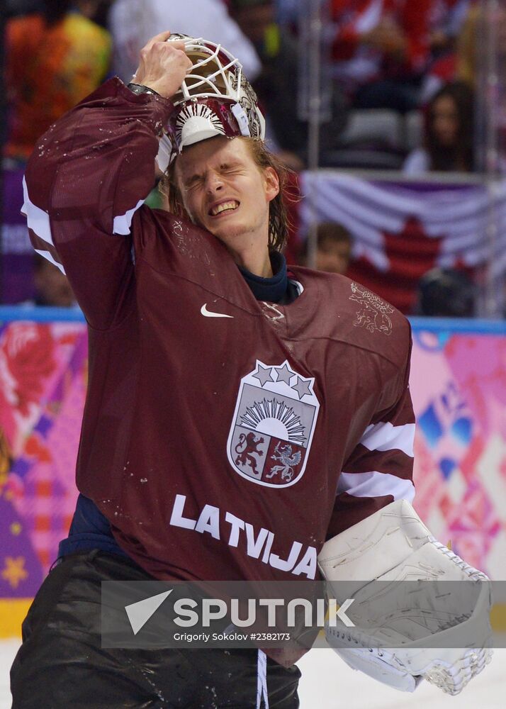 2014 Winter Olympics. Ice hockey. Men. Canada vs. Latvia
