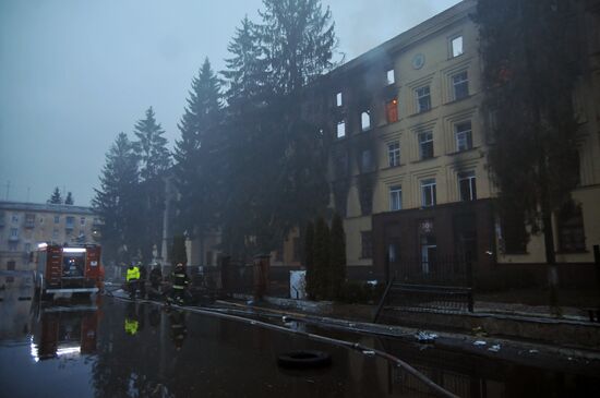 Mass protests in Lviv