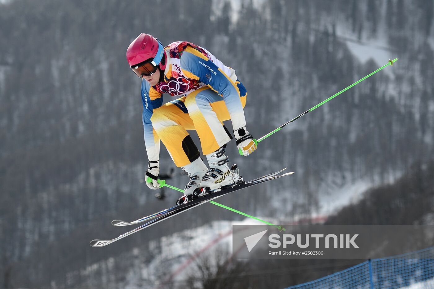 2014 Winter Olympics. Freestyle skiing. Men. Ski cross