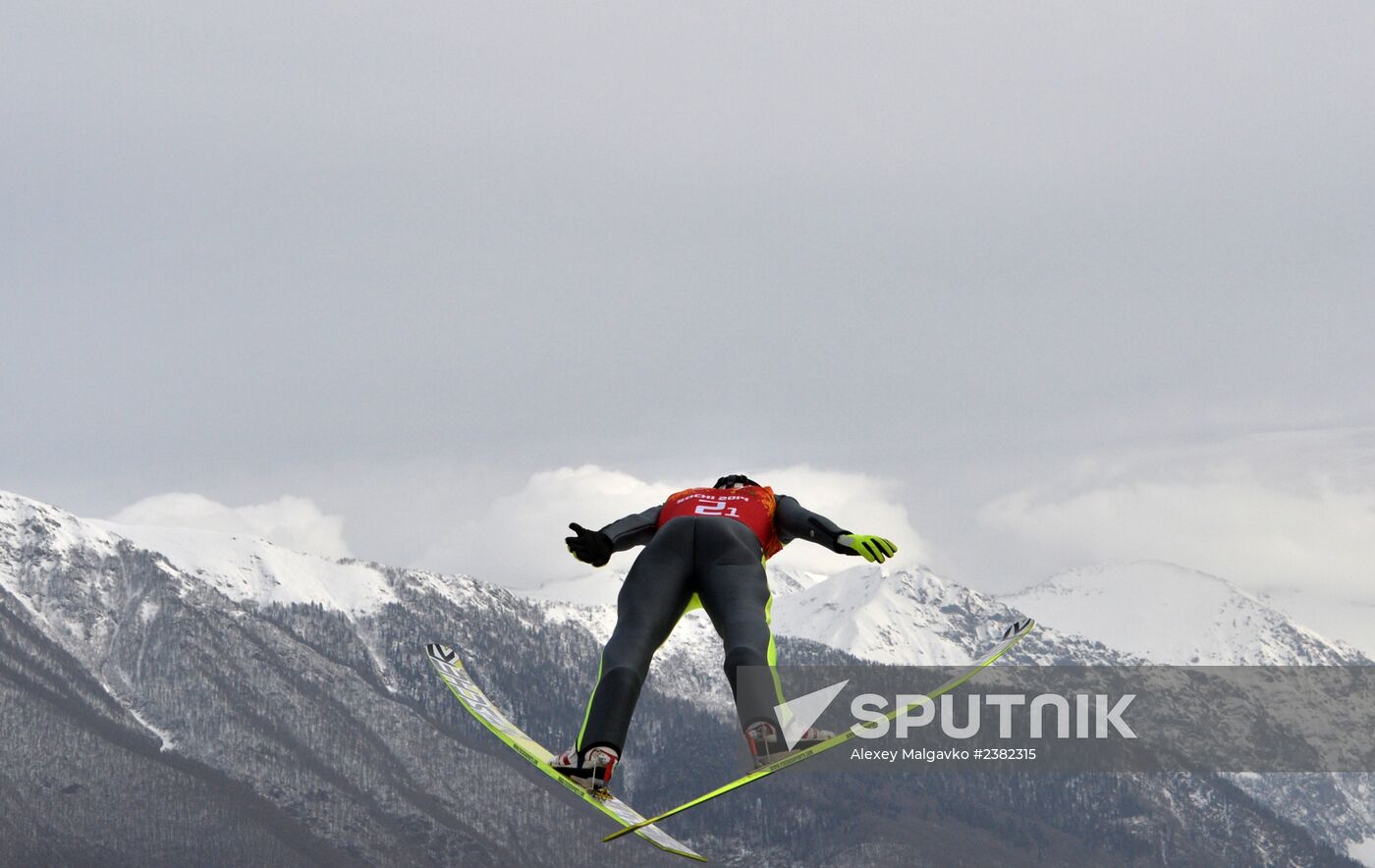 2014 Winter Olympics. Nordic combined. Team events