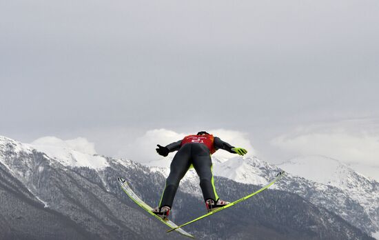 2014 Winter Olympics. Nordic combined. Team events