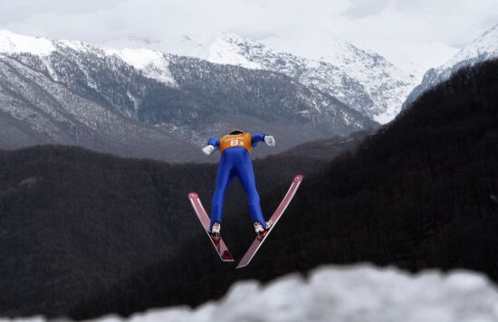 2014 Winter Olympics. Nordic combined. Team events