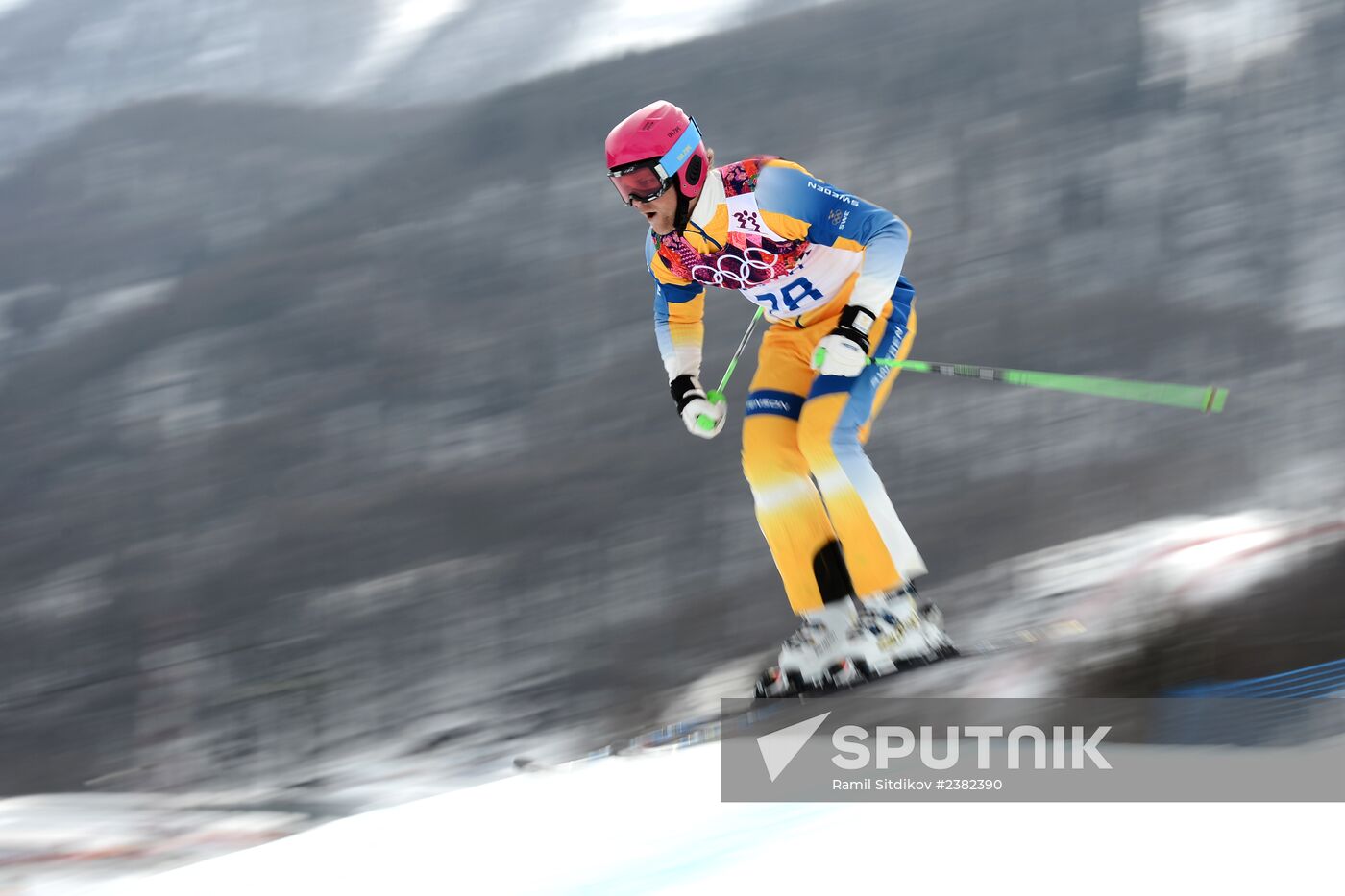 2014 Winter Olympics. Freestyle skiing. Men. Ski cross