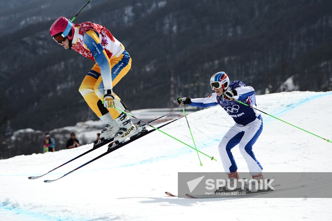 2014 Winter Olympics. Freestyle skiing. Men. Ski cross