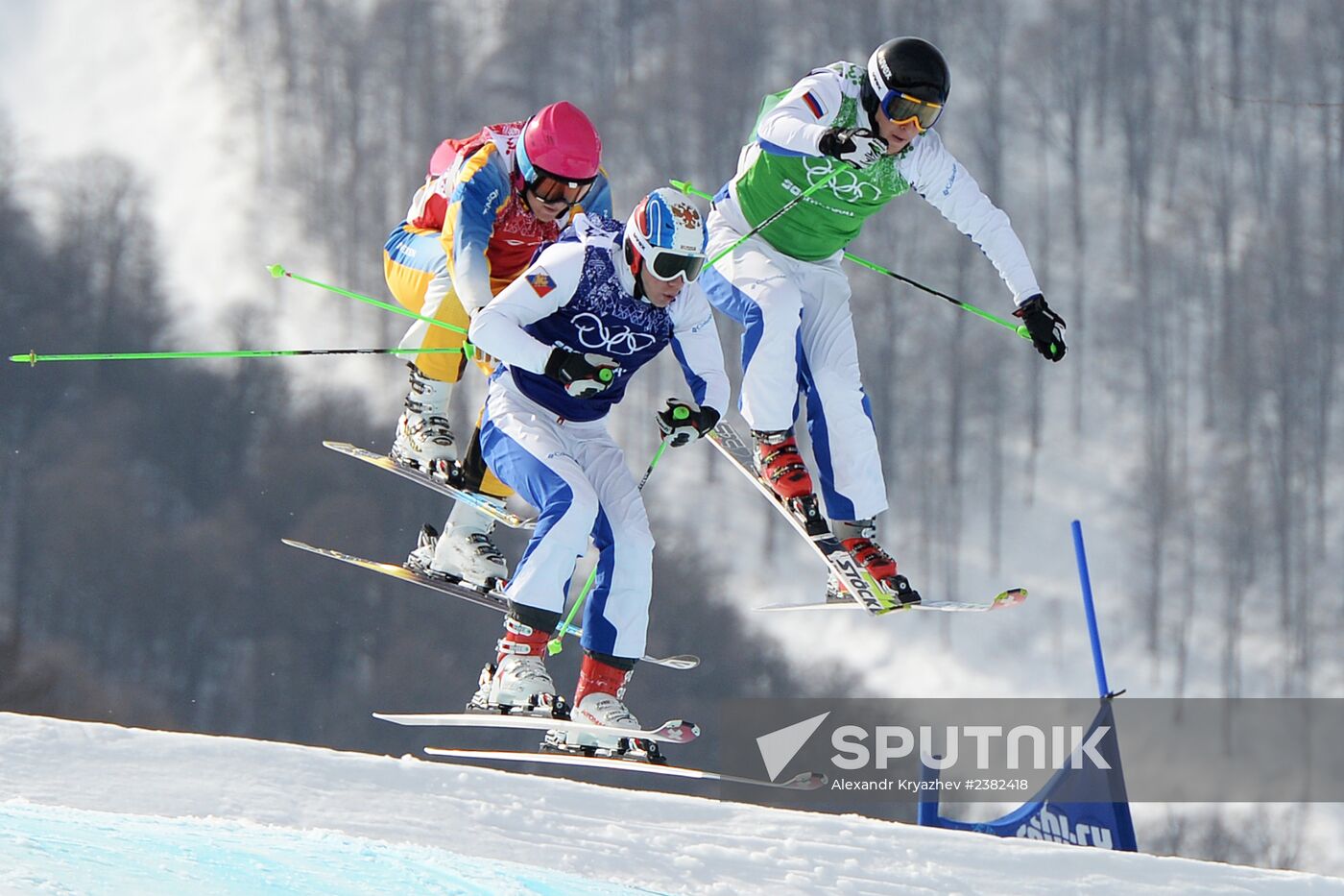 2014 Winter Olympics. Freestyle skiing. Men. Ski cross